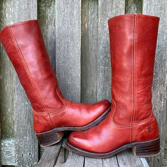 Vivia™ – Retro Lederstiefel