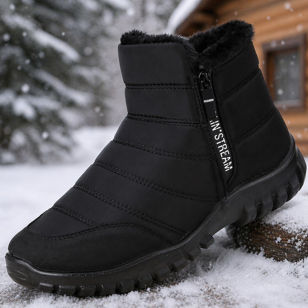 Emil | Bequeme Winterstiefel mit Reißverschluss und Wasserdichtem Fell