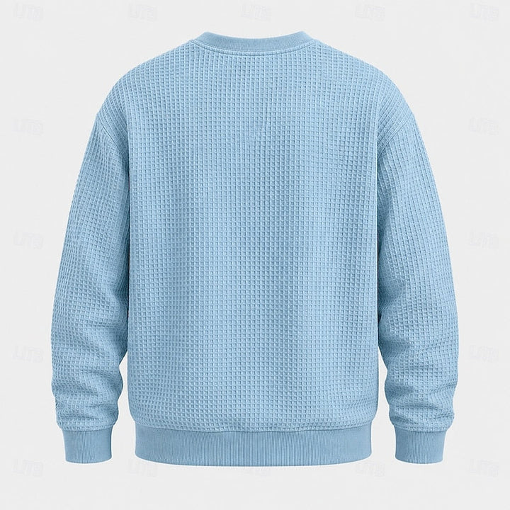 Everett | Textured Crew Neck Sweatshirt
