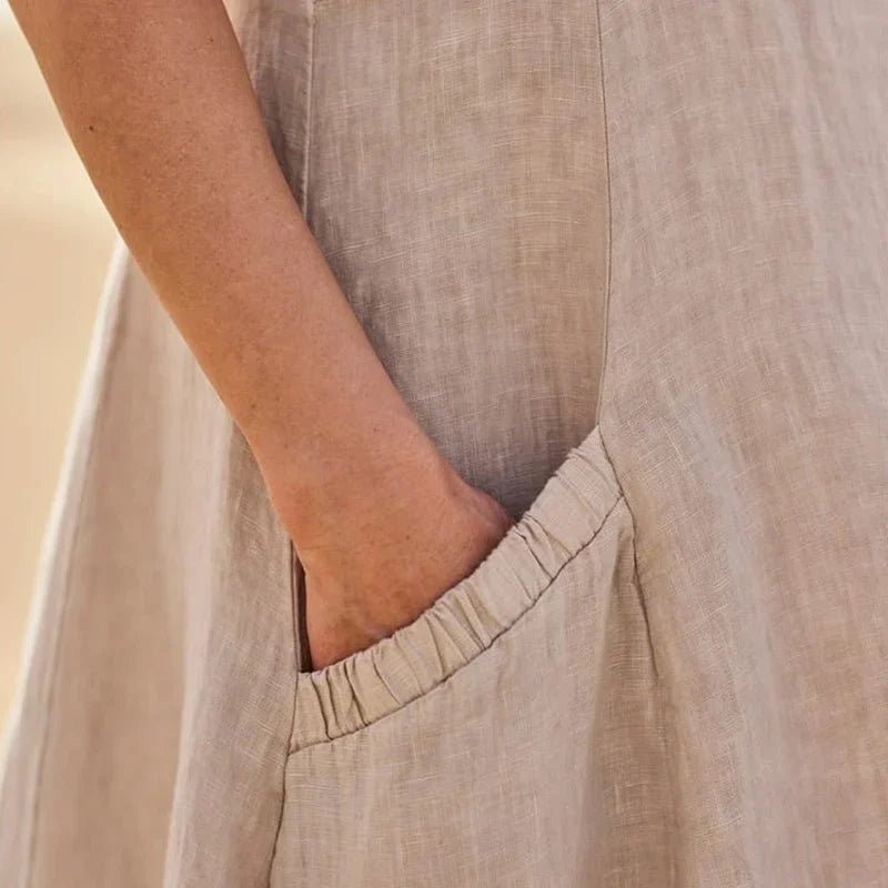 Liesel | Ärmelloses Kleid mit Taschen