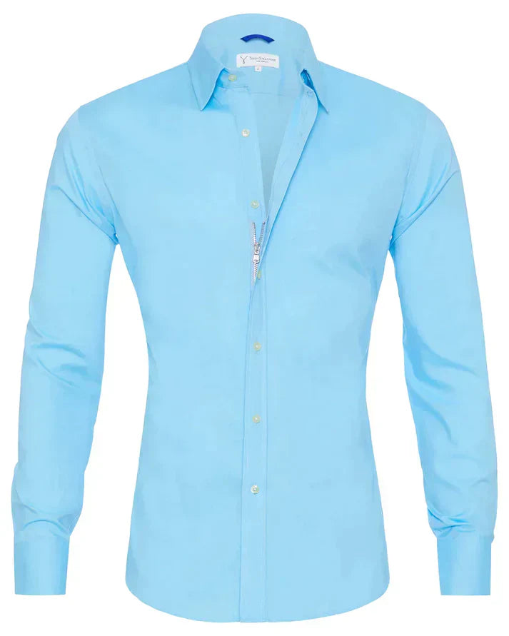 Kurt | Elegantes Hemd mit Stretch und Knopfleiste