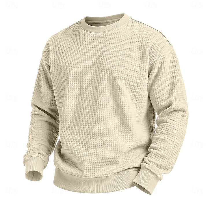 Everett | Textured Crew Neck Sweatshirt