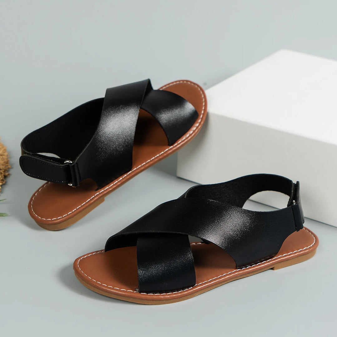 Savannah - Leder Damen Sandalen mit Schnalle