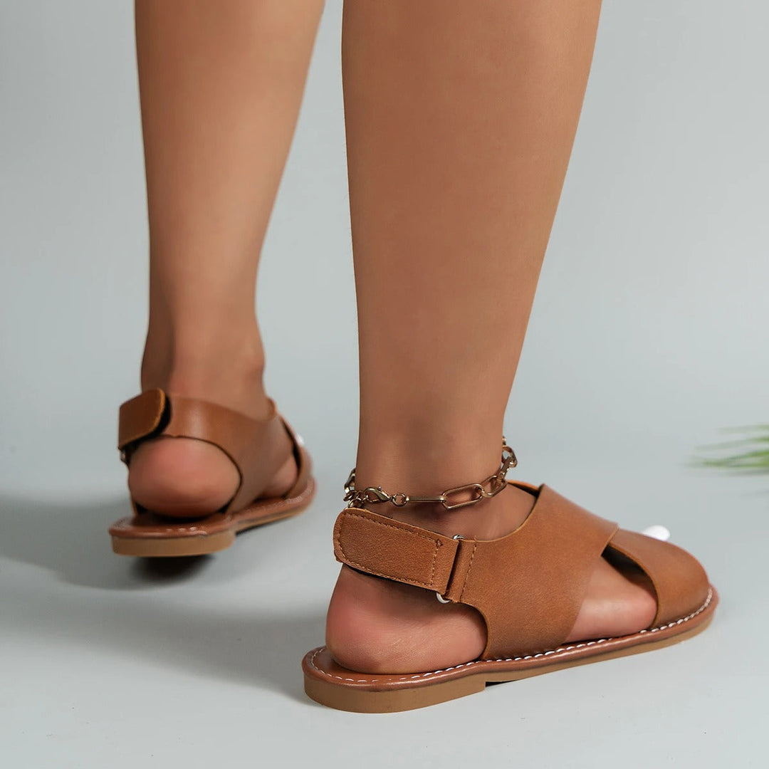 Savannah - Leder Damen Sandalen mit Schnalle