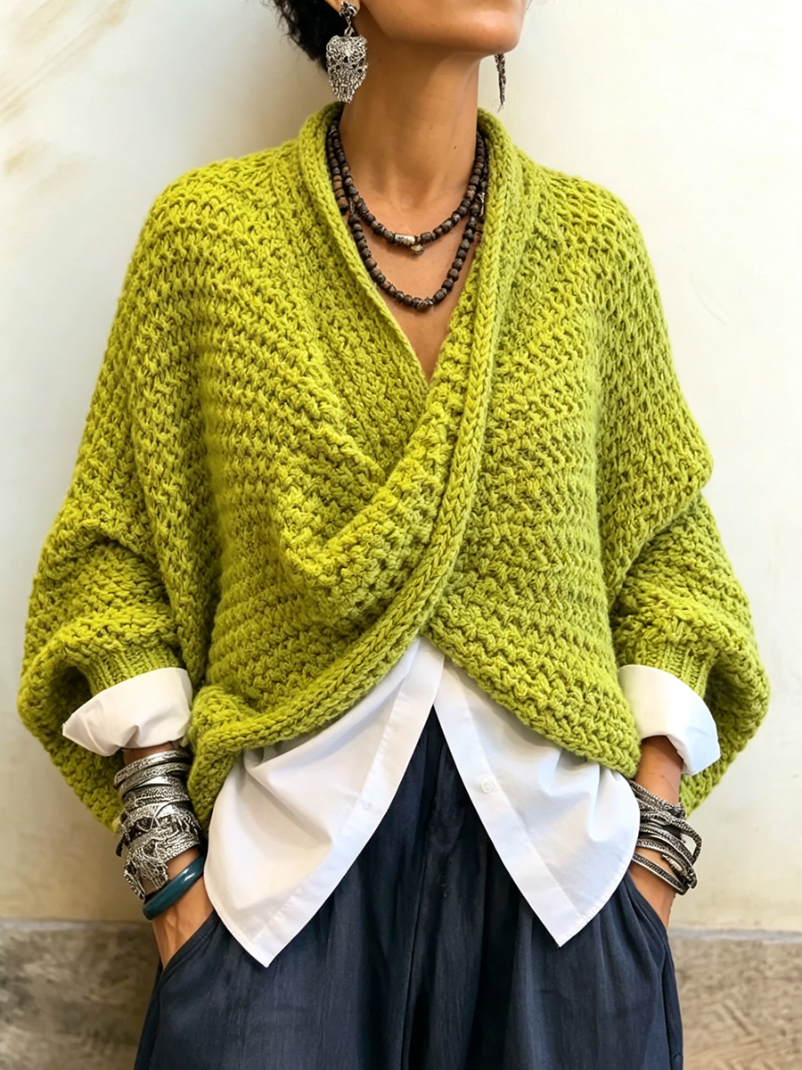 Bettina | Lebendige Farbe im Wickel-Look
