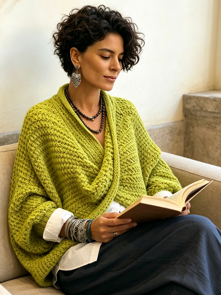 Bettina | Lebendige Farbe im Wickel-Look