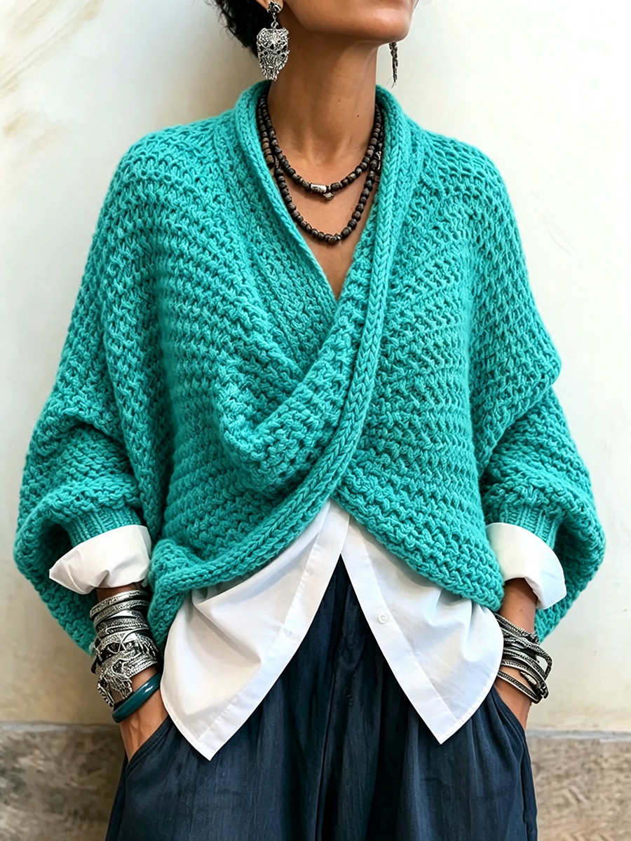 Bettina | Lebendige Farbe im Wickel-Look