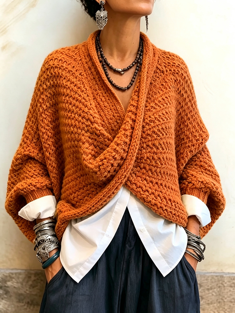 Bettina | Lebendige Farbe im Wickel-Look