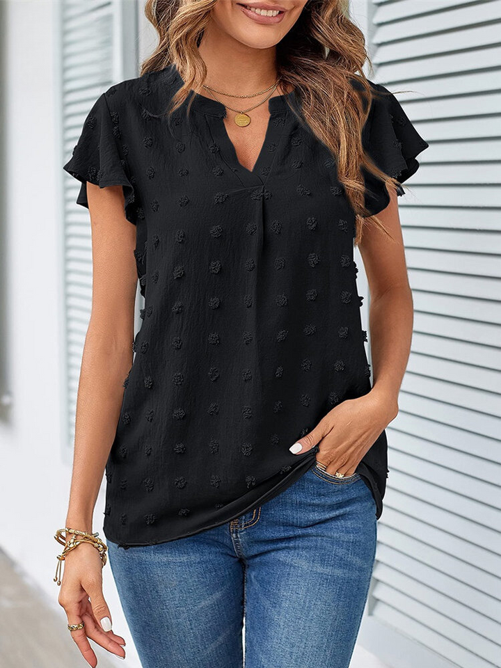 Hannah | Bluse mit Patchwork und Rüschen