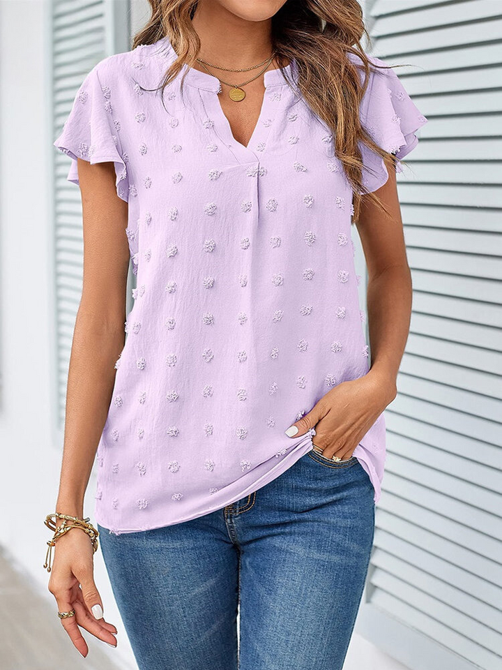 Hannah | Bluse mit Patchwork und Rüschen