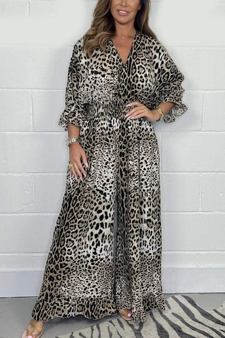 TRAUDL I JUMPSUIT MIT LEOPARDENPRINT