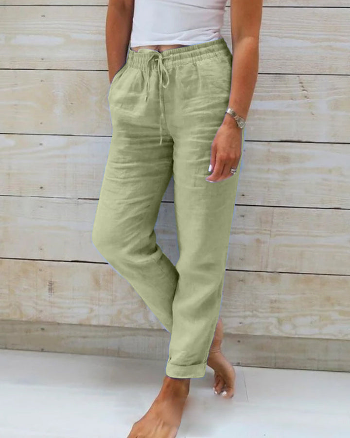 Zaria – Bequeme Leinenhose mit elastischem Bund