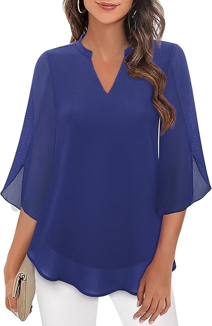 Zanyelle - Weich fallende Bluse in Lagenoptik