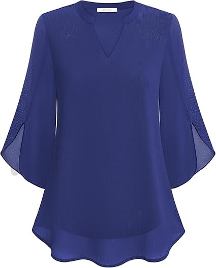 Zanyelle - Weich fallende Bluse in Lagenoptik