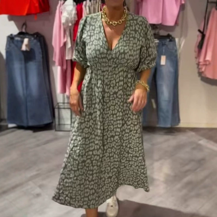 Sofie – Geblümtes Sommerkleid mit V-Ausschnitt