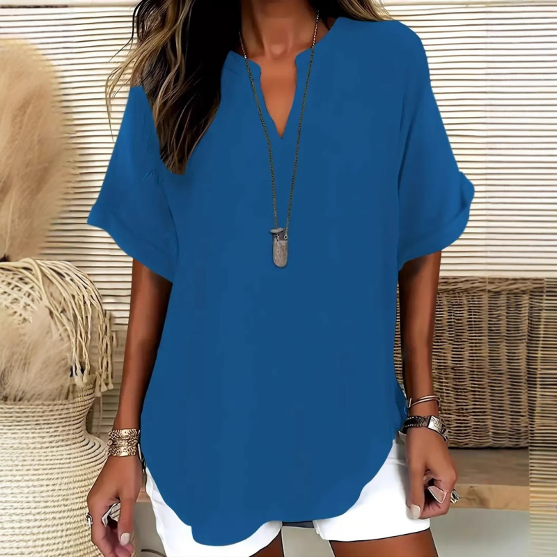 Mara™ – Luftige V-Ausschnitt Bluse