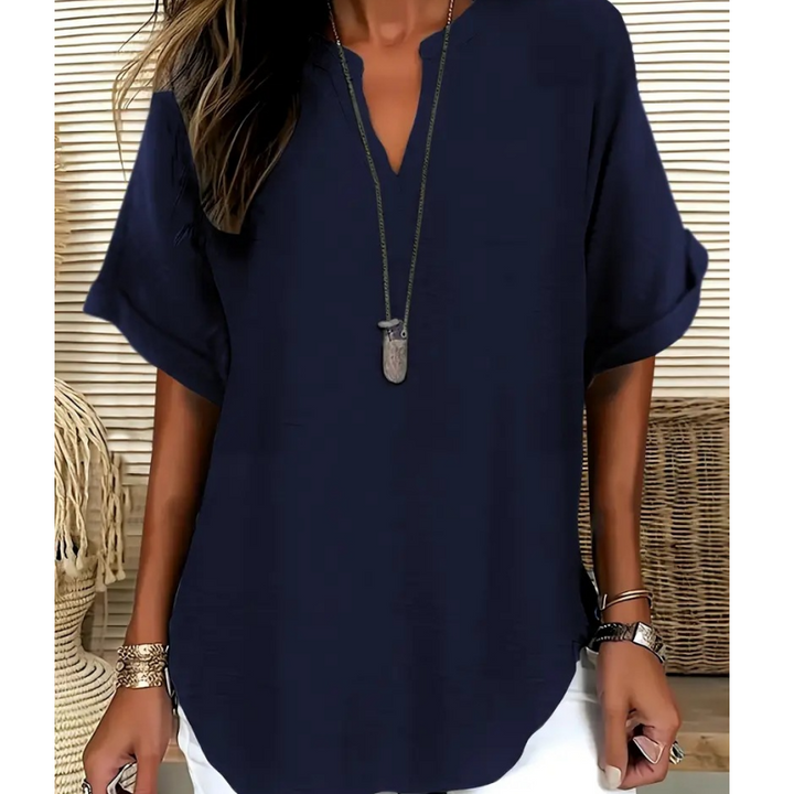 Mara™ – Luftige V-Ausschnitt Bluse