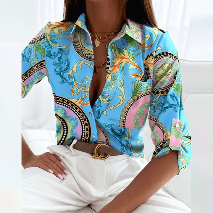 Linda | Bluse mit Umlegekragen